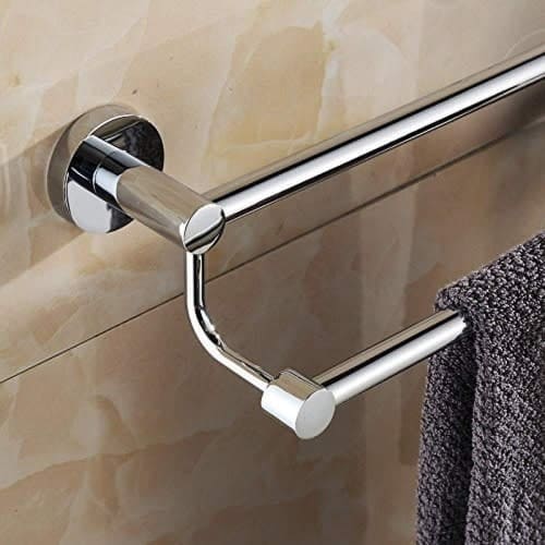 Double Rail Stainless Steel Towel Bar Hanger - 60cm