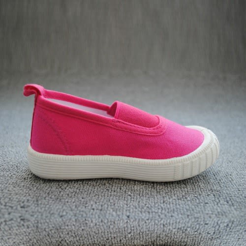 Kids' Pink Canvas Slip-on