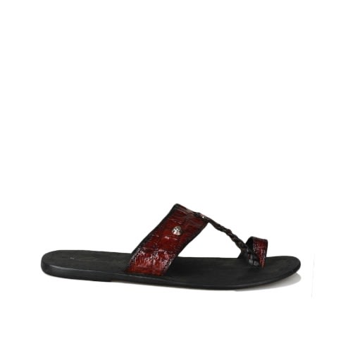 Men's Simple Slides - Brown