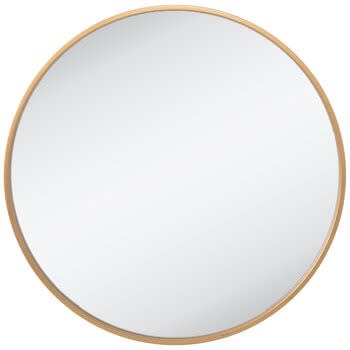 50cm Round Gold Mirror