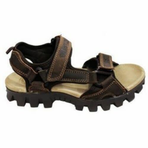 GHT - Men's Leather Caterpillar Sole Sandals - Brown