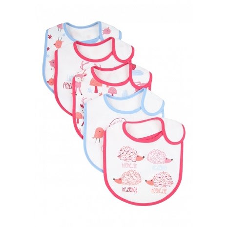 Baby Boys' Slogan Popover Bibs - Red & Blue