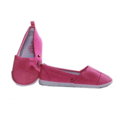 Pink Canvas Slip On