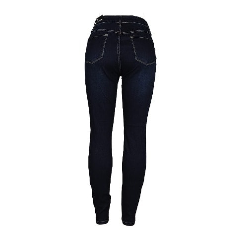 High Waist Denim Trouser- Blue