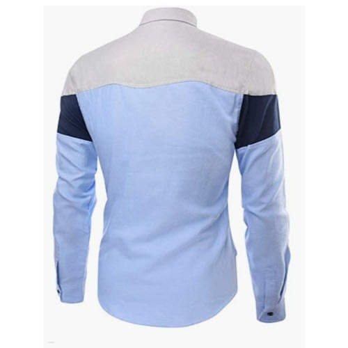 Trustpay - Men's Long Sleeved Shirt - Blue