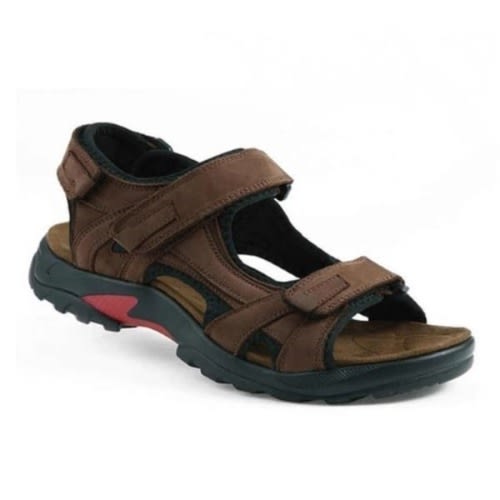 Leather Rugged Sandals - Brown