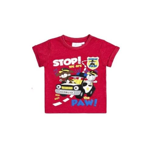 Boys Printed Stop We Are The Paw T-shirt
