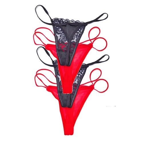 Multicolour  G-strings -4pieces