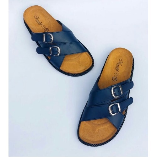 Realwon Male Buckled Slippers - Blue