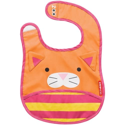 Zoo Little Kid and Toddler Tuck-Away Water Resistant Baby Bib