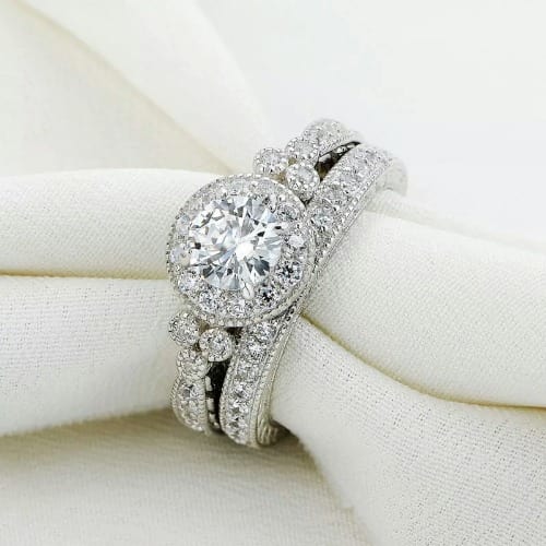 AAA Zirconia Wedding Ring Set