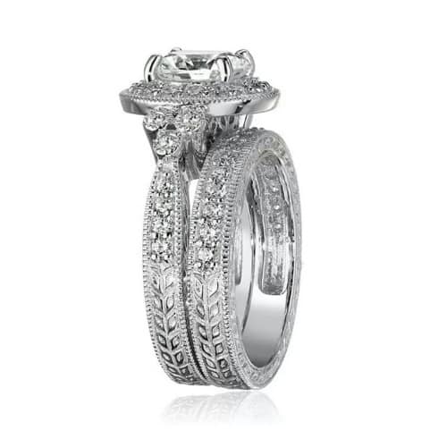 AAA Zirconia Wedding Ring Set