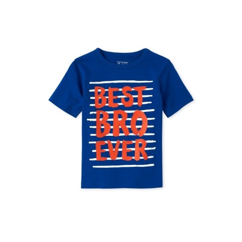 Boys Best Bro Ever Graphic Tshirt- Blue