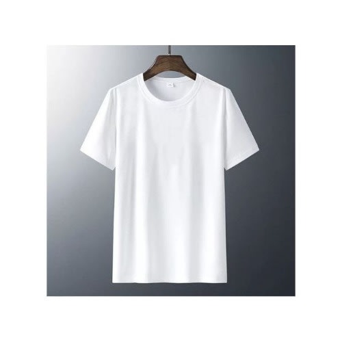 Unisex Plain Round Neck T-shirt - White