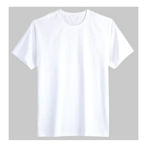 Unisex Plain Round Neck T-shirt - White