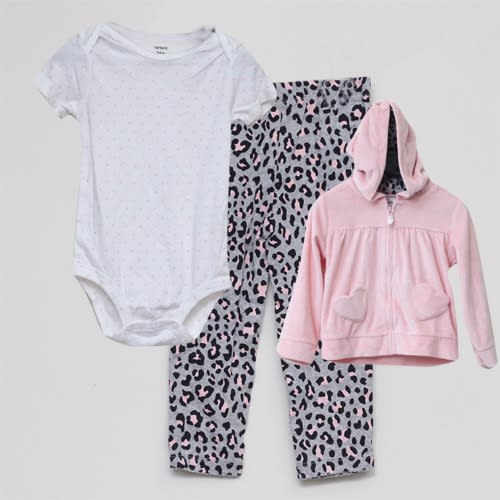 3 Piece Trousers, Bodysuit And Sweatshirt - Multicolour