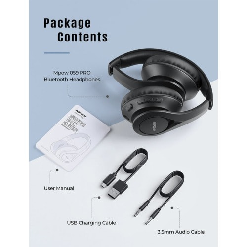059 Bluetooth Headphones - black