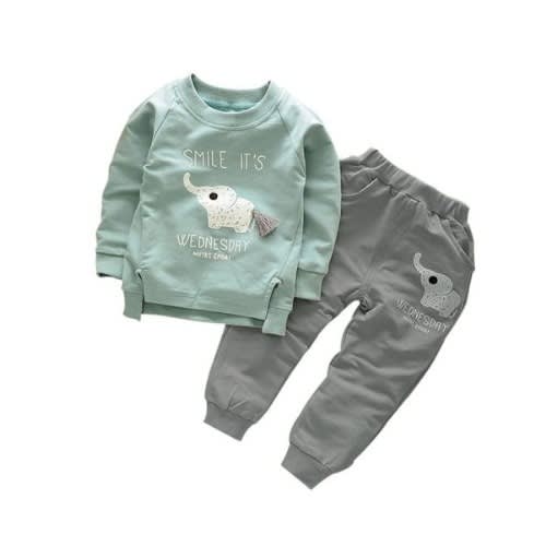Boys Elephant Smile Top And Pant Set