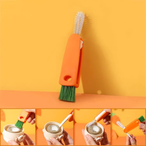 3 In 1 Mini Cup Cover Cleaning Brush - 2pcs