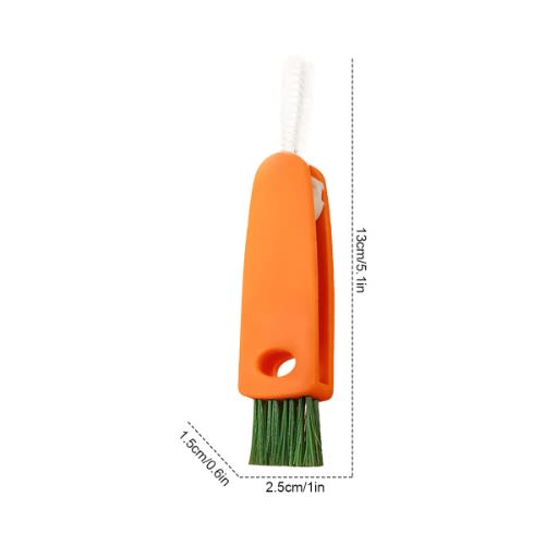3 In 1 Mini Cup Cover Cleaning Brush - 2pcs