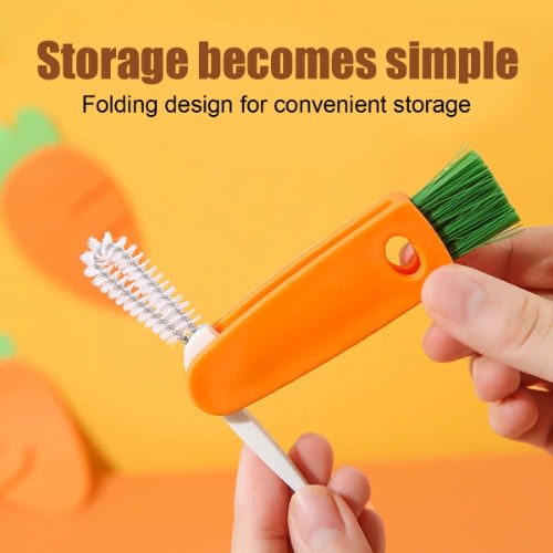 3 In 1 Mini Cup Cover Cleaning Brush - 2pcs