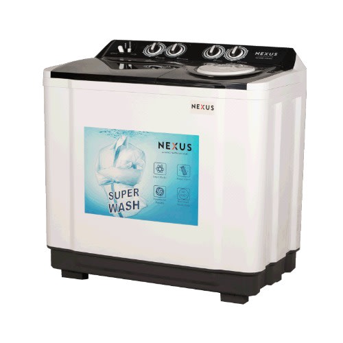 Twin Tub Semi Automatic Washing Machine -  12kg - Nx-wm-12kg
