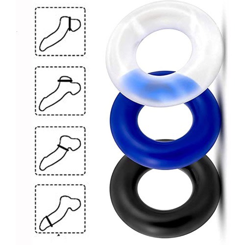 Super Stronger Erection Delay Ejaculation Penis Rings Set