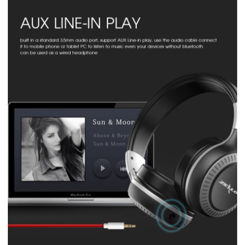 Zealot B19 Wireless Bluetooth Headphone With Lcd
