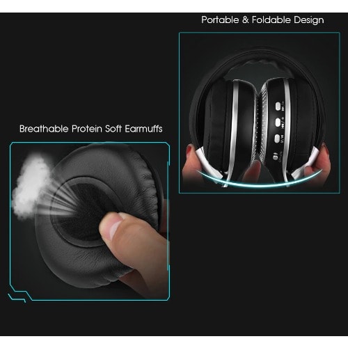 Zealot B19 Wireless Bluetooth Headphone With Lcd