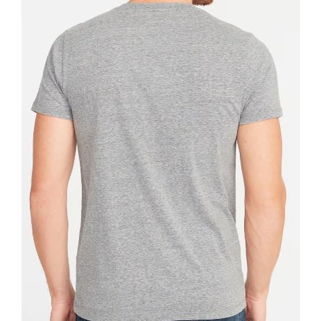 Classic Graphic T-shirt For Men- Grey