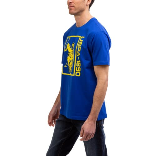 Yellow  Graphic Logo Print Tshirt