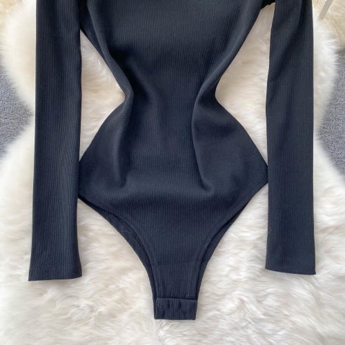 One Shoulder Long Sleeve Bodysuit