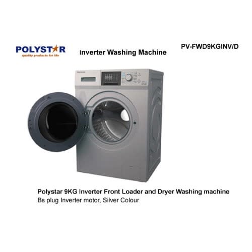 9kg Washer And Dryer Automatic Inverter Washing Machine Pv-fwd9kginv/d