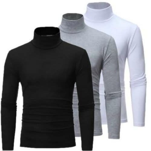 Turtleneck Long Sleeve Shirts - 6 In 1
