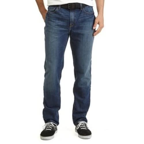 Regular Straight Cut Jeans For Men - Blue