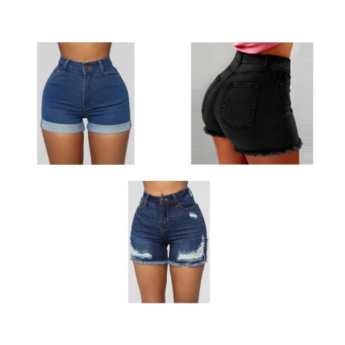 Ladies Bum Shorts 3 In 1 Pack