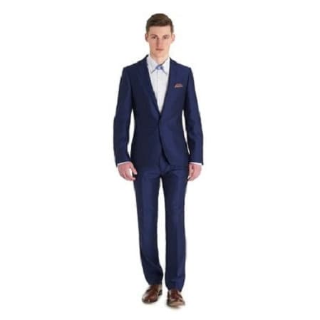 Smart Men's Slim Fit Suit - Navy Blue