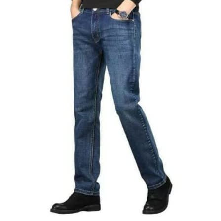 High Quality Men's Navy Blue Jeans