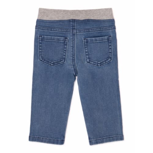Baby Boys Pull On Skinny Jeans - Blue