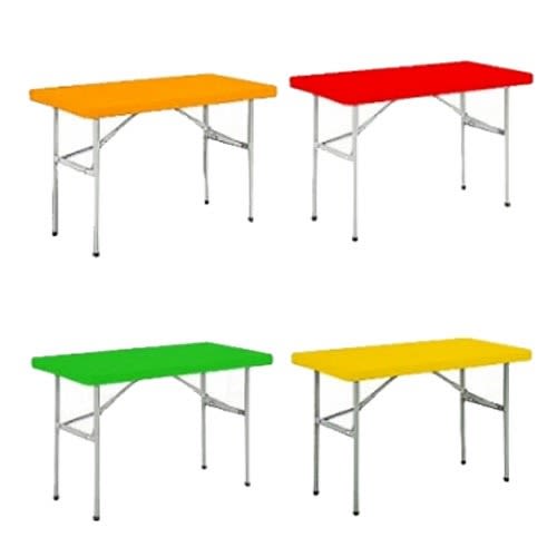 Restaurant Plastic Foldable Metal Legs Table