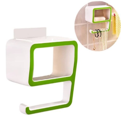Multifunction Wall Mounted Bathroom Storage Rack Shelf