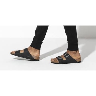 German Slips: Black Leather