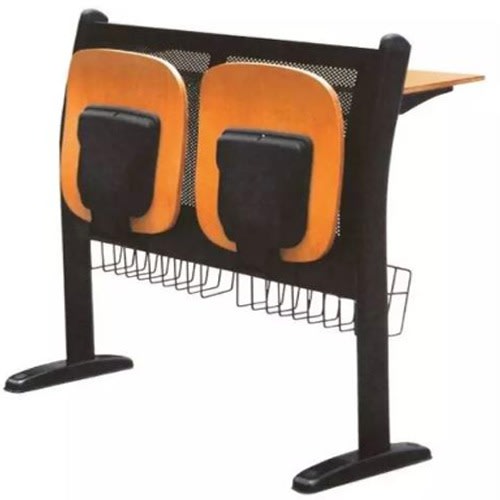2 Seater Auditorium Lecture Room  Chairs With Writing Pad