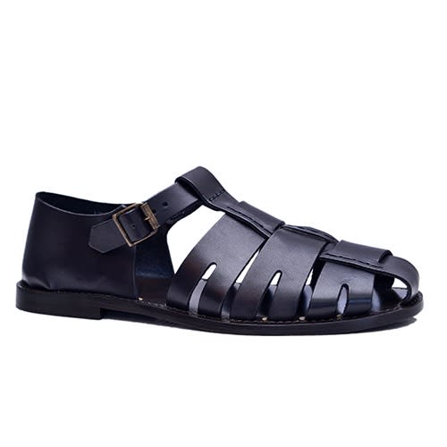 Black Full Cover Sandals