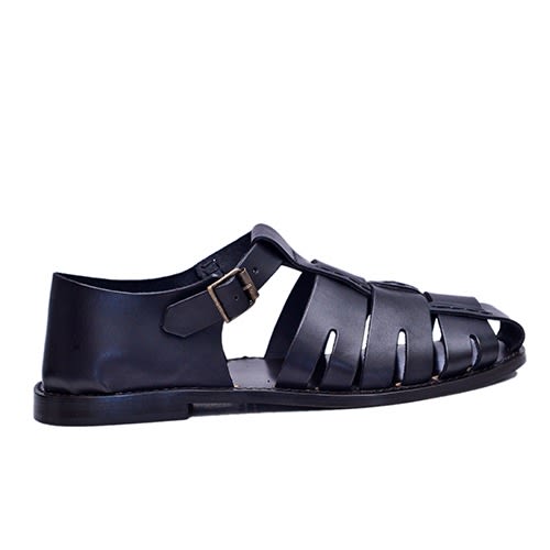 Black Full Cover Sandals