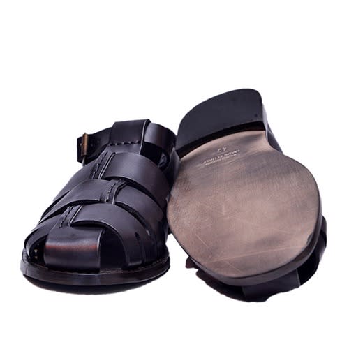 Black Full Cover Sandals