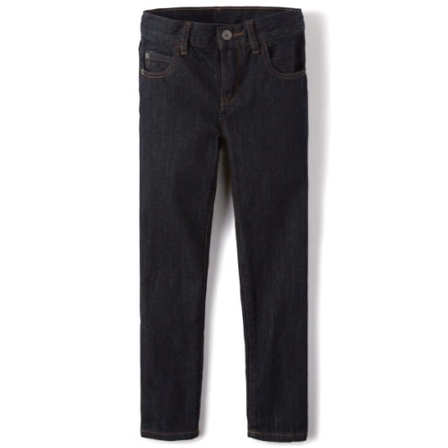 Boys Basic Straight Jeans - Dry Indigo Wash