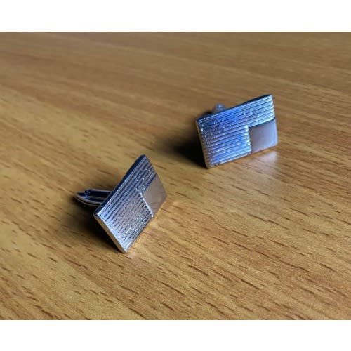 Carpet Cross Men's Steel Cuff Links