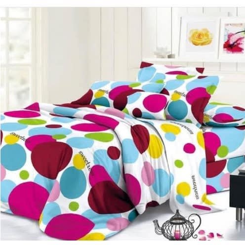 Colourfulful Bedsheet With Pillowcases