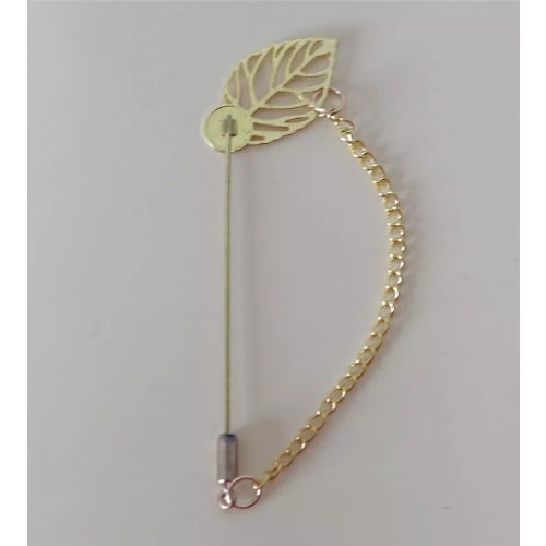 20 Lapel Brooch Pins With Chain For Diy